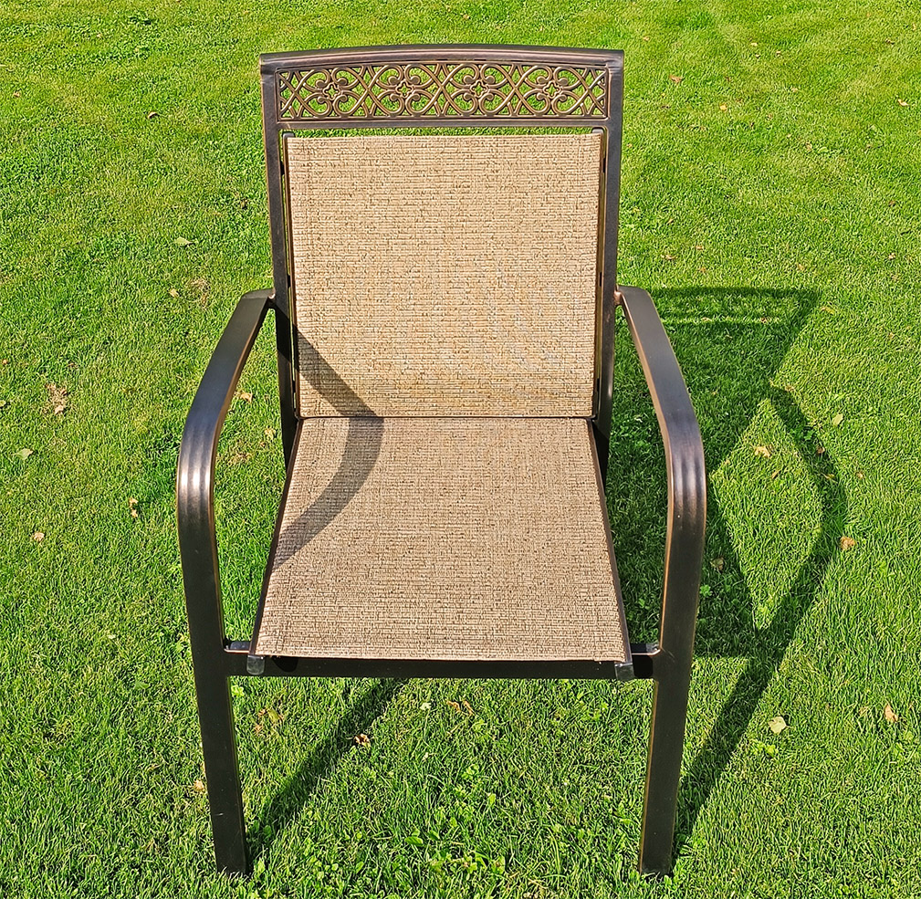 Плетеное кресло с текстиленом для сада и дачи, мебель из литого алюминия от производителя, недорогие садовые кресла премиум класса, мебель HoReCa из алюминия для кафе и ресторана