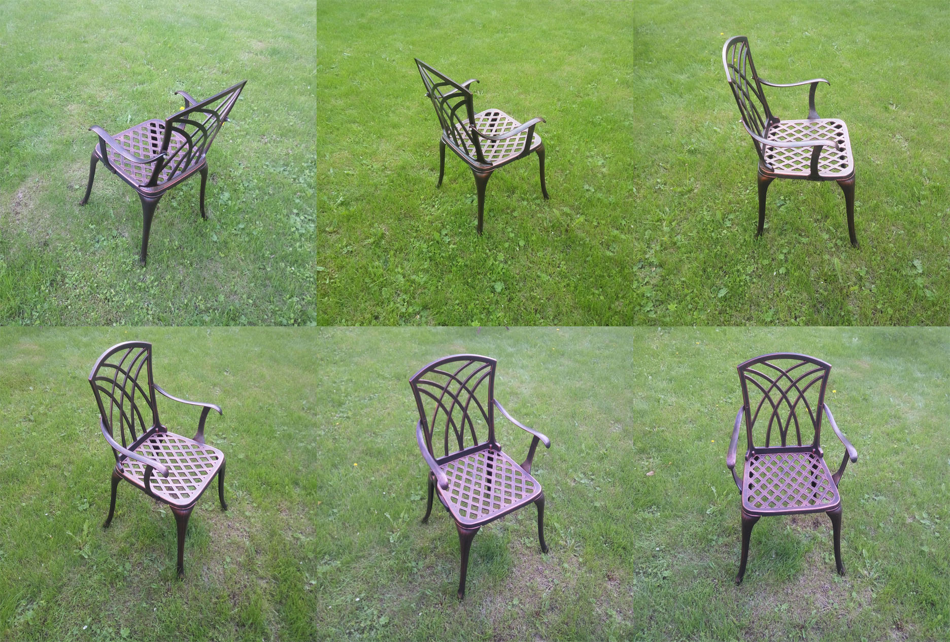 Садовая мебель из металла, кресла и стулья из литого алюминия, уличная кованая мебель из чугуна и алюминия, стулья для кафе металлические