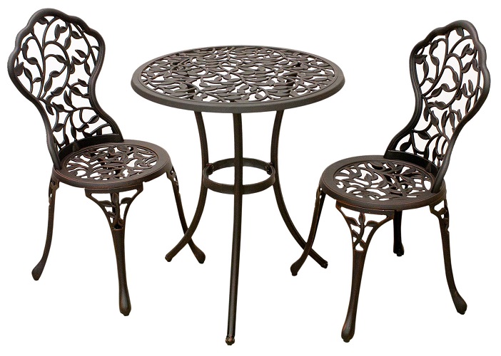 Садовая мебель из металла, стулья и стол для улицы, мебель патио, столик и стул на балкон
